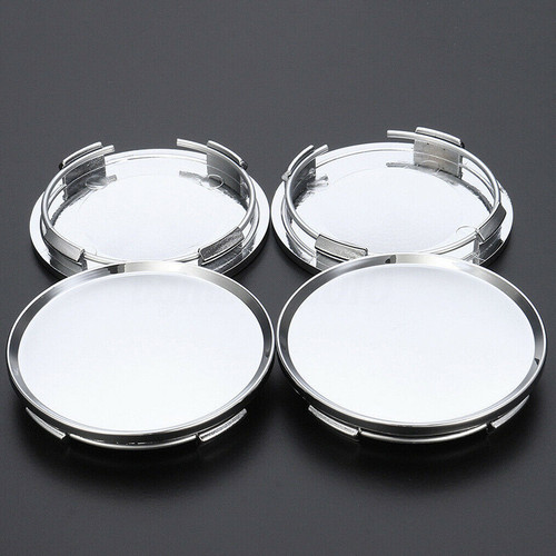 4pcs 63mm chrome abs - chrome,