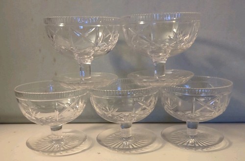 Five vintage tudor crystal - five,