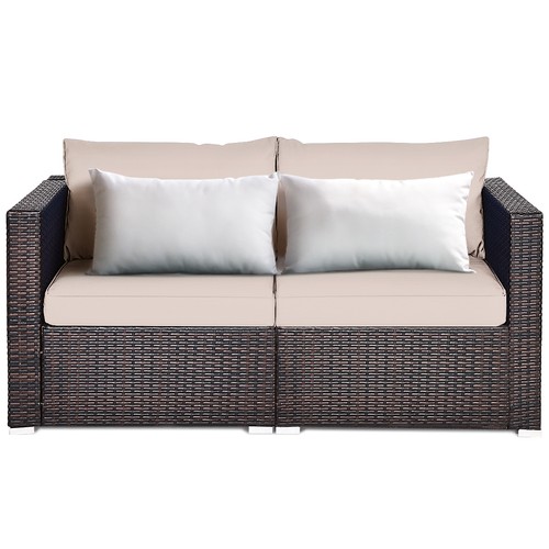 Patio 2pcs rattan - 2pcs, cushioned