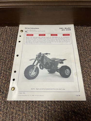 Vintage rare 1985 honda atc - vintage,