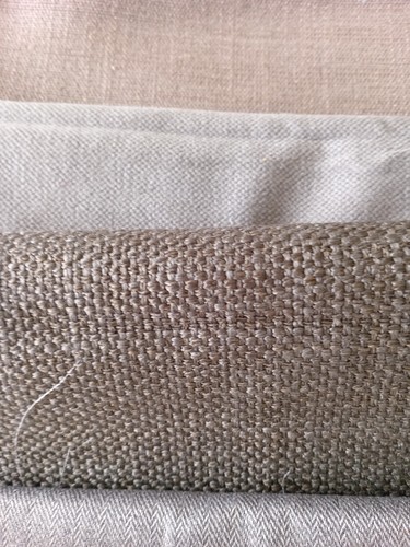 Beige linen remnants - 4,