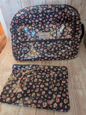 CATH KIDSTON BABY NAPPY CHANGING SHOULDER BAG + CHANGING MAT Navy Floral