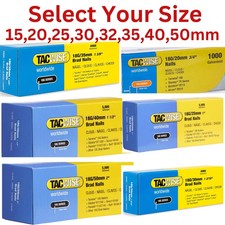 Tacwise 18G Galvanised Brad Nails 15,25,30,40,50mm For Air Nail Gun Woodworking