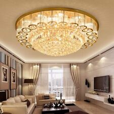 Modern LED K9 Crystal Ceiling Light Pendant Lamp Chandelier with Remote Control