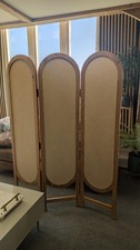 Rattan 3 Panel Folding Screen