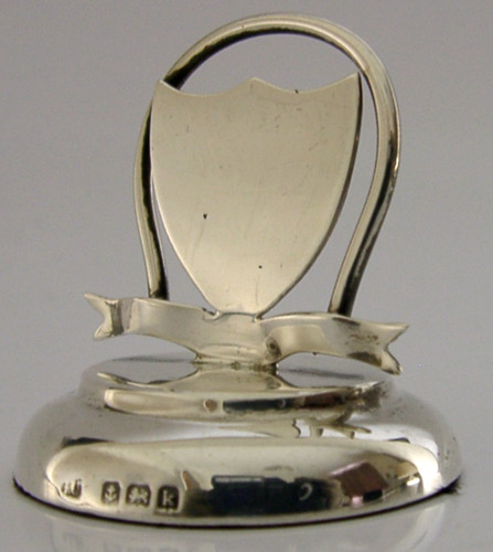 English sterling silver shield - silver,