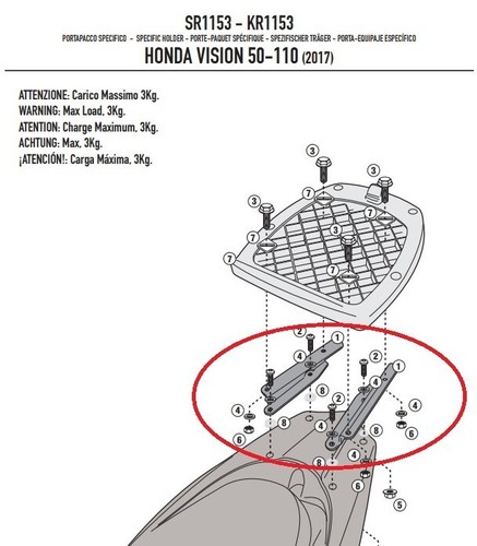 Givi kappa sr1153 - kappa, monolock
