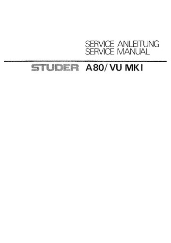 Service manual guide - guide, for