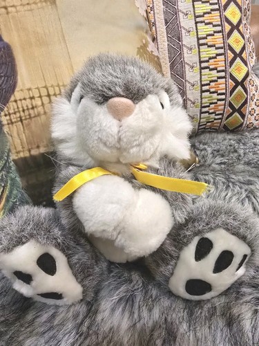 Vintage shaggy grey white - vintage,