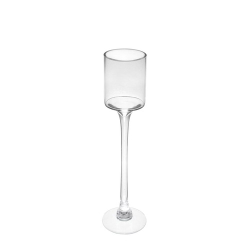 Piece glass candle - of,
