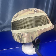 Genuine British Army Cadet Mk7 Style Fully Adjustable Helmet & MTP Camo Cover