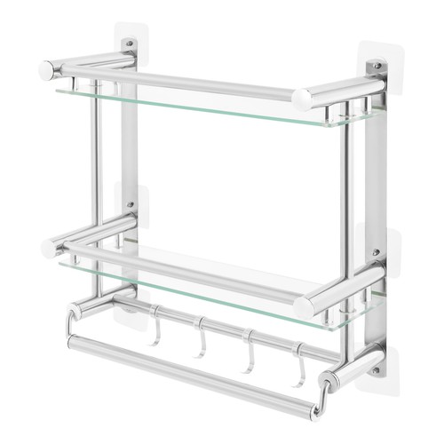Bathroom shelf tempered glass - bathroom,