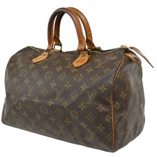 LOUIS VUITTON Speedy 30 Travel Hand Bag Monogram Leather Brown M41526 31CA252