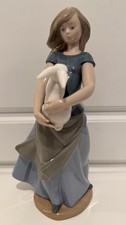 Nao by Lladro Girl with Bunny