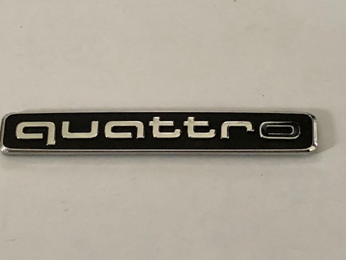 Quattro silver rear - rear, badge