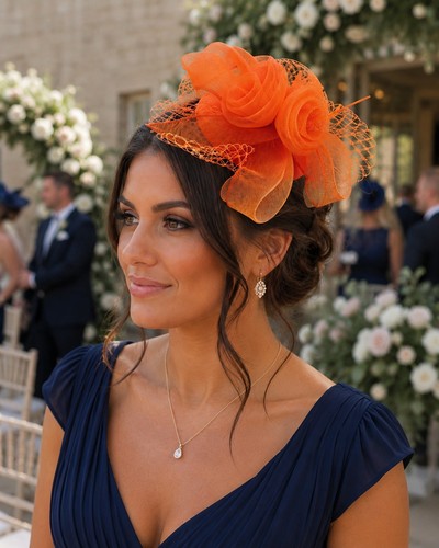 Ladies orange flower - orange,