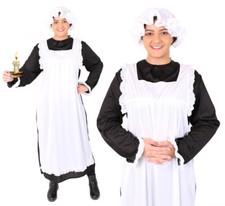 LADIES POOR VICTORIAN COSTUME TUDOR MAID SCHOOL HISTORIC ADULTS FANCY DRESS