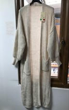 Cardigan Cardi Open Flare Long Trench Jacket Coat Maxi Cardigan one size