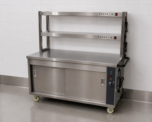 Commercial food warmer cart - food,