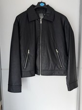 Primark Black Faux Leather Jacket Size S BNWT