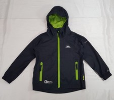 TRESPASS KIDS 3-4 YEARS BOYS GIRLS BLACK WATERPROOF LIGHTWEIGHT PACKABLE JACKET