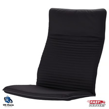IKEA POÄNG Armchair Cushion Replacement Cover Pad Knisa Black Chair Seat Pillow