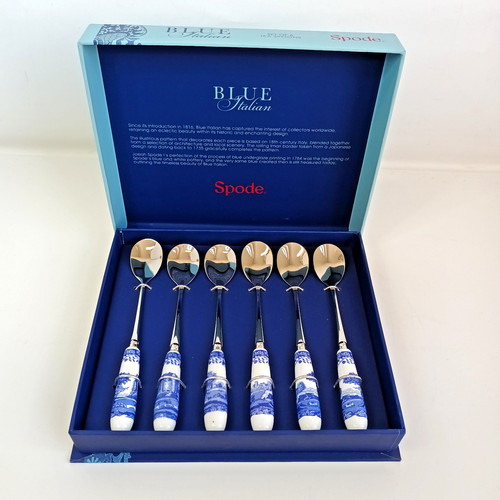 Spode blue italian - spode, spoons