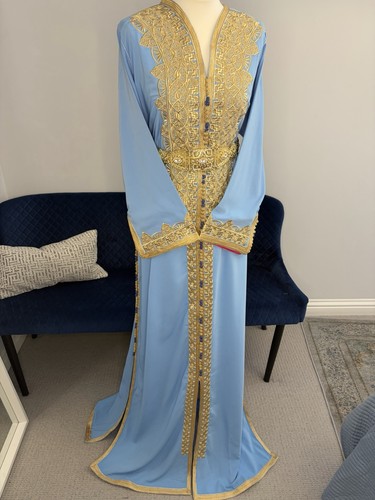 Women blue moroccan - blue, kaftan