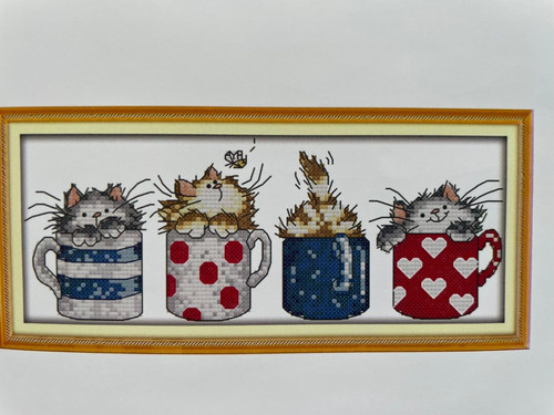 Cross stitch kit cats - cats, in