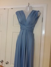 Blue formal bridesmaid dress -