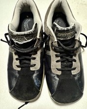 Vtg men’s Skechers Urban Track Black Leather Shoes Size 8.5 Casual Comfortable 