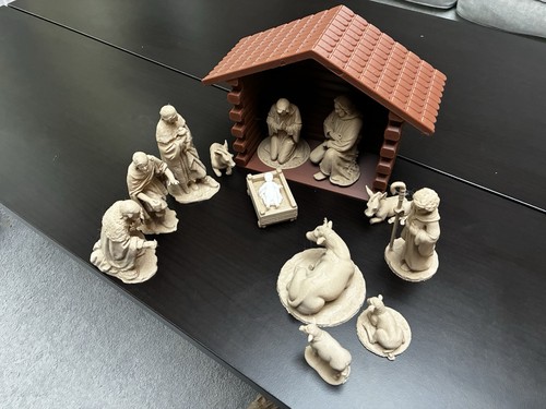 Large printed nativity set - printed,