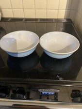 Denby Colonial Blue Cereal Bowls X2.
