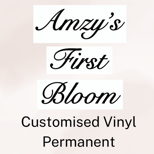 Baby first bloom vinyl name - baby,