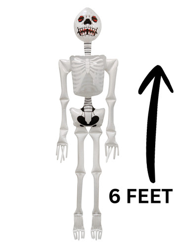6ft human skeleton inflatable - 6ft,