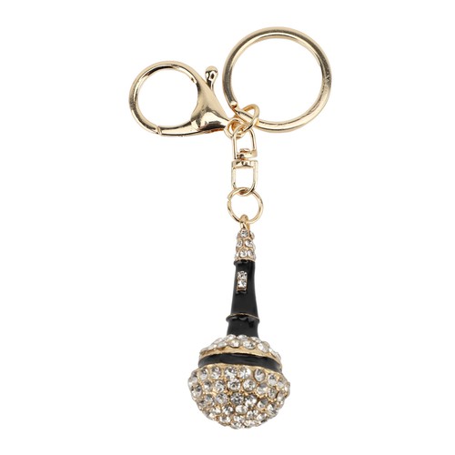 Microphone keychain pendant - microphone,