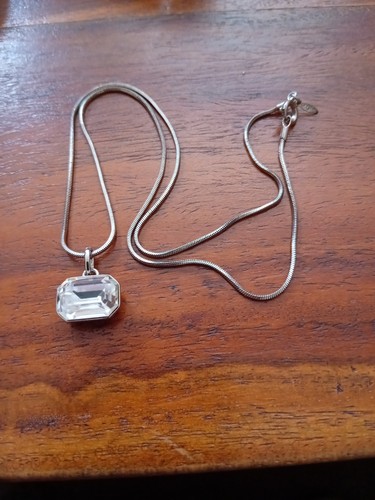 Swarovski crystal pendant - crystal,