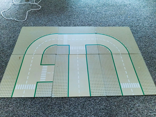 Lego road plates grey - road,