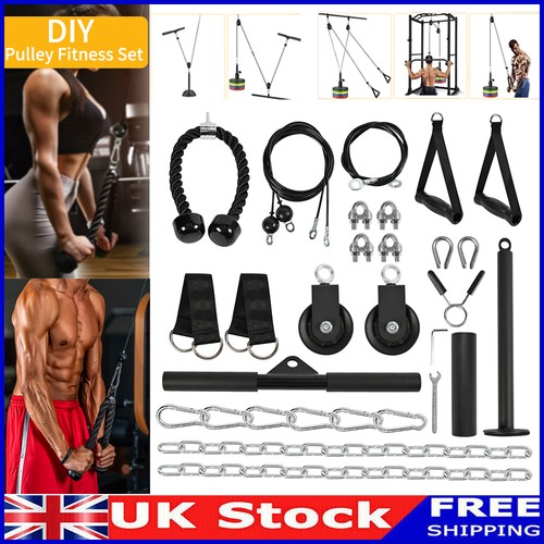 Weight cable pulley system - cable, gym