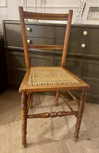 Vintage wooden dining chair - wooden,