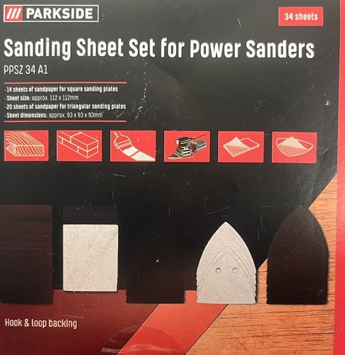 Parkside sanding sheet set - parkside,