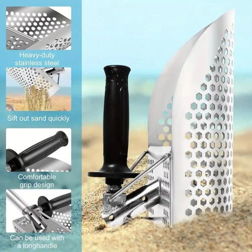 Beach sand scoop shovel - beach, metal