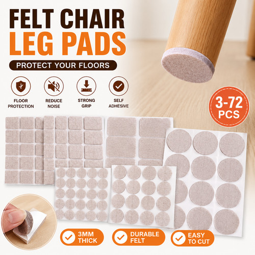 3mm self adhesive felt pads - 3mm,