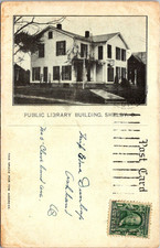 Shelby Ohio OH Public Library History of the City Richland County 1900s Postcard