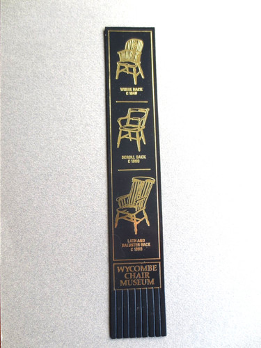 Leather bookmark wycombe chair - bookmark,