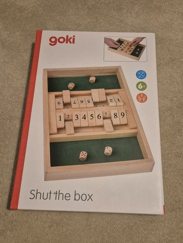 Shut the box wooden dice - shut,