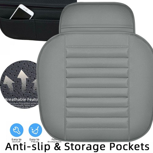Grey front car seat cover - front,