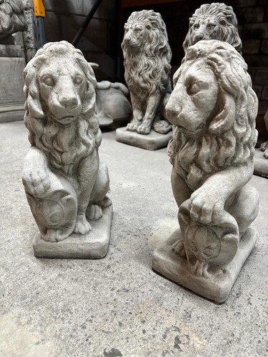 Garden lion statue ornament - garden,