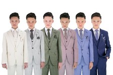 Boys Textured 8-Piece Formal
