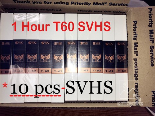 Pcs svhs video cassette - 10,